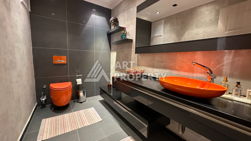 Видовая квартира 4+1 с дизайнерским ремонтом в районе Джикчилли! - Ракурс 17