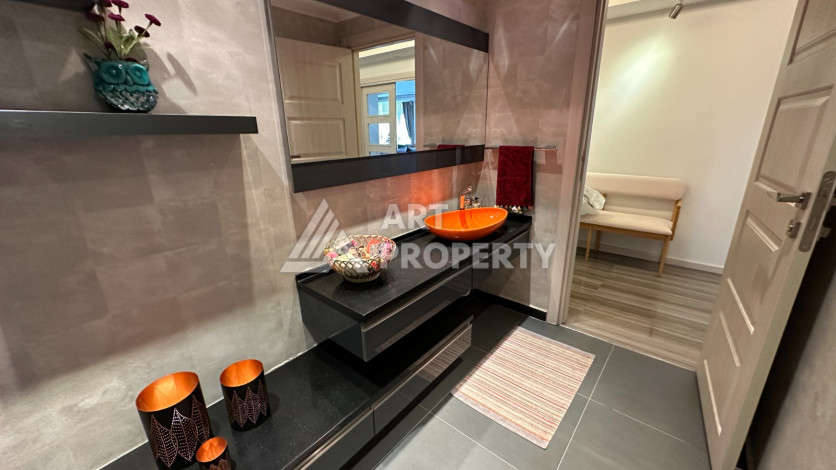 Видовая квартира 4+1 с дизайнерским ремонтом в районе Джикчилли! - Ракурс 18