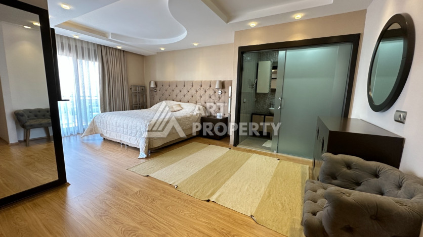 Видовая квартира 4+1 с дизайнерским ремонтом в районе Джикчилли! - Ракурс 19