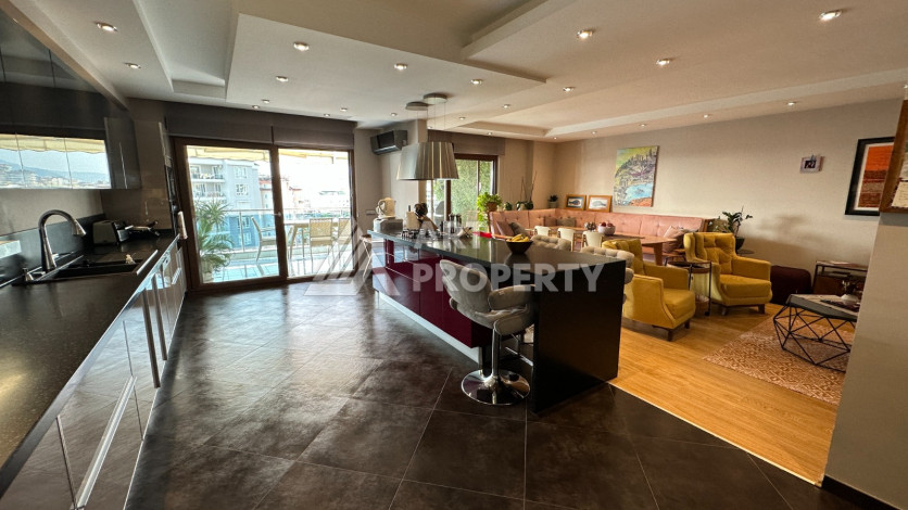 Видовая квартира 4+1 с дизайнерским ремонтом в районе Джикчилли! - Ракурс 23