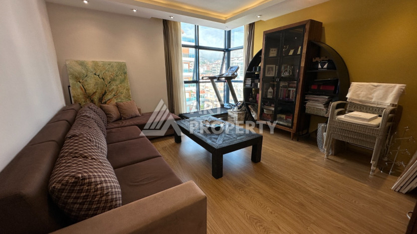 Видовая квартира 4+1 с дизайнерским ремонтом в районе Джикчилли! - Ракурс 27