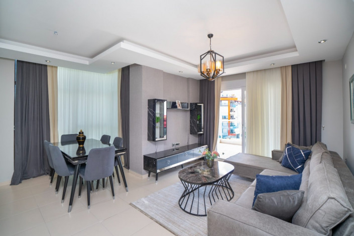 Двухуровневый пентхаус 2+1 с частичным видом на море в районе Кестель, 130м2 - Ракурс 3