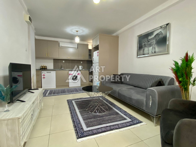 Квартира 1+1 на первой береговой линии по супер цене в районе Махмутлар - Ракурс 3