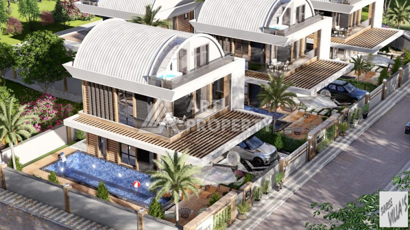 Виллы 3+1, 4+1 в престижном комплексе района Паяллар - Ракурс 32