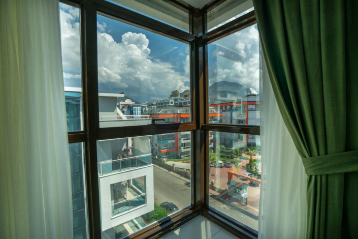 Двухуровневый пентхаус 2+1 с частичным видом на море в районе Кестель, 130м2 - Ракурс 27