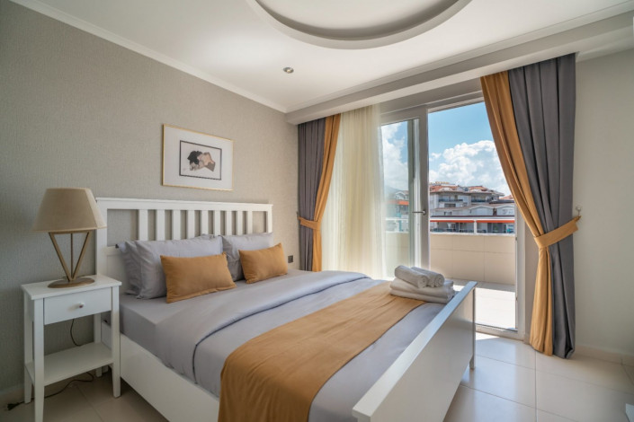 Двухуровневый пентхаус 2+1 с частичным видом на море в районе Кестель, 130м2 - Ракурс 31