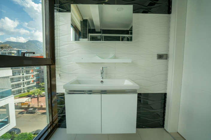 Двухуровневый пентхаус 2+1 с частичным видом на море в районе Кестель, 130м2 - Ракурс 34