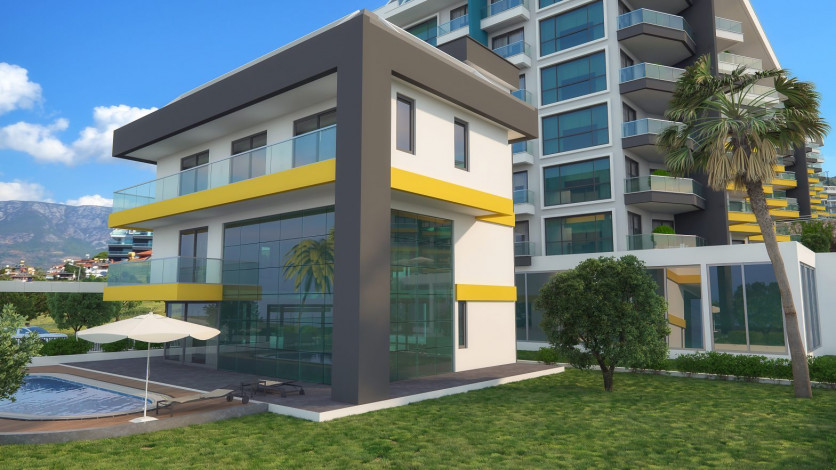 Проект люкс класса на завершающем этапе строительства в Каргыджаке, 65-600 м2 - Ракурс 3