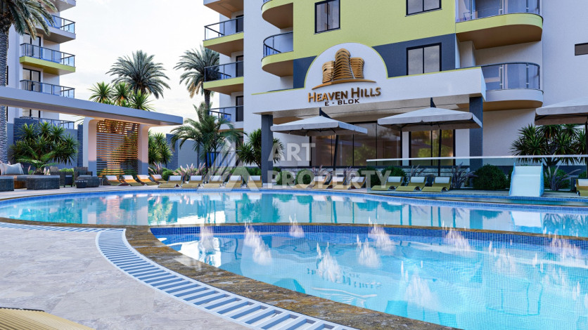 Квартиры 1+1 от инвестора в одном из лучших комплексов Махмутлара! - Ракурс 4