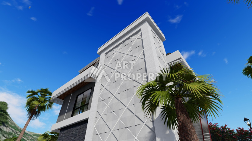 Виллы на этапе строительства в престижном районе Бекташ! - Ракурс 7