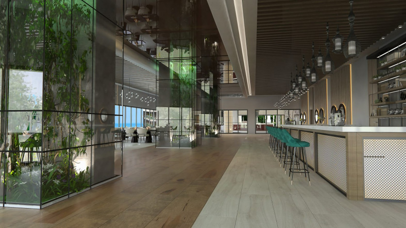 Проект люкс класса на завершающем этапе строительства в Каргыджаке, 65-600 м2 - Ракурс 32