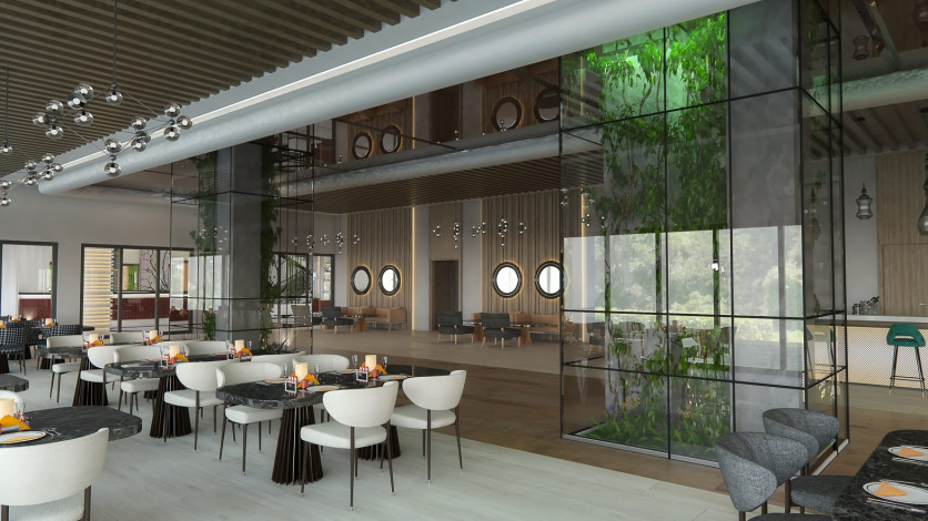 Проект люкс класса на завершающем этапе строительства в Каргыджаке, 65-600 м2 - Ракурс 34