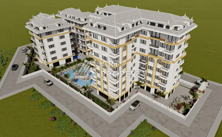 Последняя квартира 2+1 в комплексе на этапе строительства в центральной части Алании! - Ракурс 4