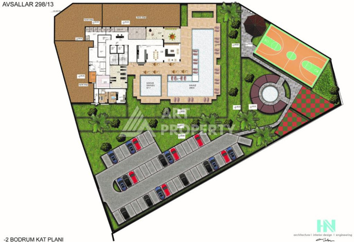 Проект на этапе строительства в Авсалларе! Выгодные инвестиции! - Ракурс 5