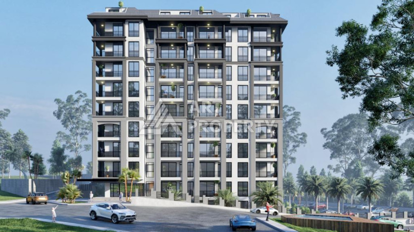 Проект на этапе строительства в Авсалларе! Выгодные инвестиции! - Ракурс 11