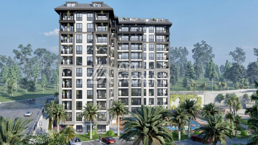 Проект на этапе строительства в Авсалларе! Выгодные инвестиции! - Ракурс 13