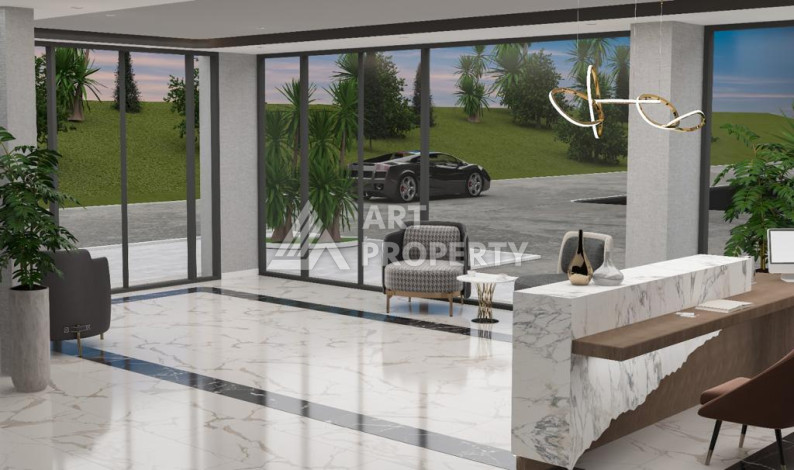 Проект на этапе строительства в Авсалларе! Выгодные инвестиции! - Ракурс 19