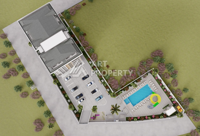 Комплекс на финальном этапе строительства в районе Демирташ - Ракурс 11