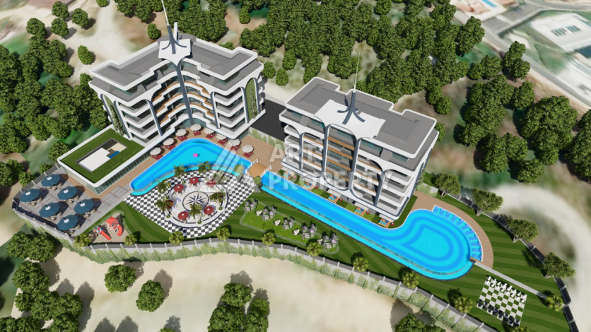 Роскошный комплекс с премиальной инфраструктурой в районе Каргыджак - Ракурс 5