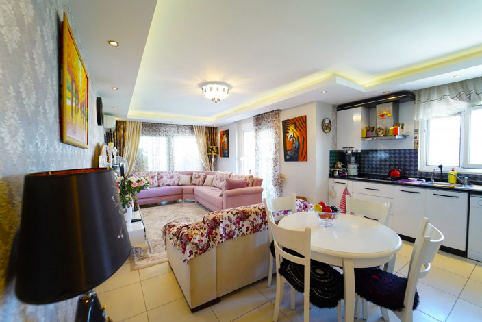 Меблированная трехкомнатная квартира с инфраструктурой в районе Махмутлар, 115 м2 - Ракурс 3