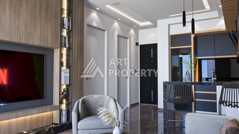 Квартиры 1+1 и 2+1 в комплексе премиум класса в районе Оба - Ракурс 5