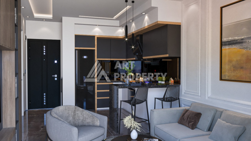 Квартиры 1+1 и 2+1 в комплексе премиум класса в районе Оба - Ракурс 8