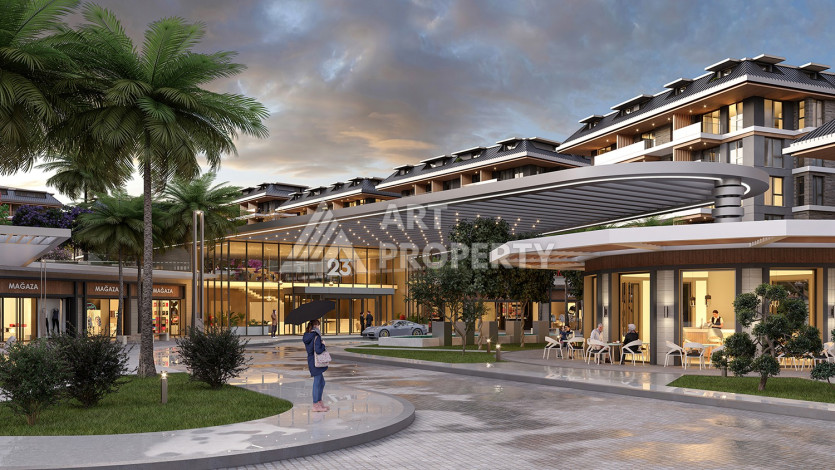 Проект премиум класса в районе Оба в 750 м от Средиземного моря! - Ракурс 9