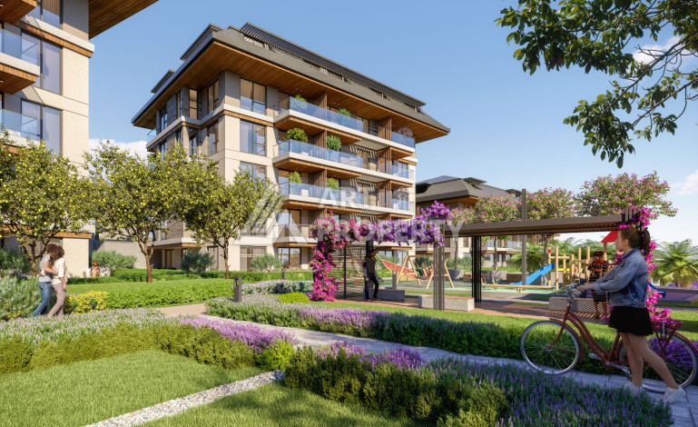 Проект премиум класса в районе Оба в 750 м от Средиземного моря! - Ракурс 15