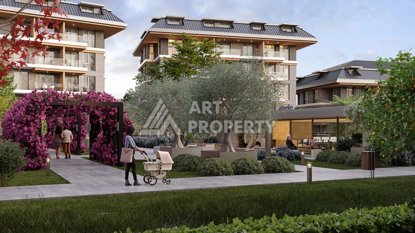 Проект премиум класса в районе Оба в 750 м от Средиземного моря! - Ракурс 22