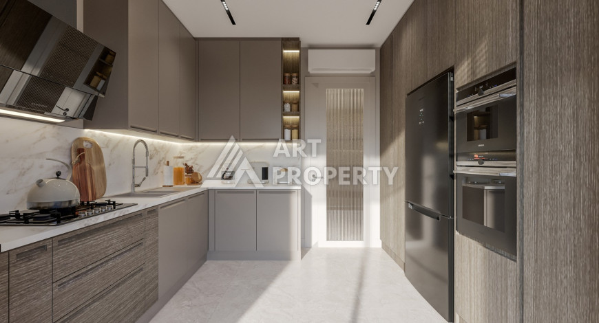 Проект премиум класса в районе Оба в 750 м от Средиземного моря! - Ракурс 34