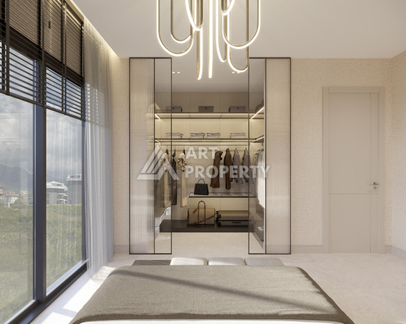 Проект премиум класса в районе Оба в 750 м от Средиземного моря! - Ракурс 37