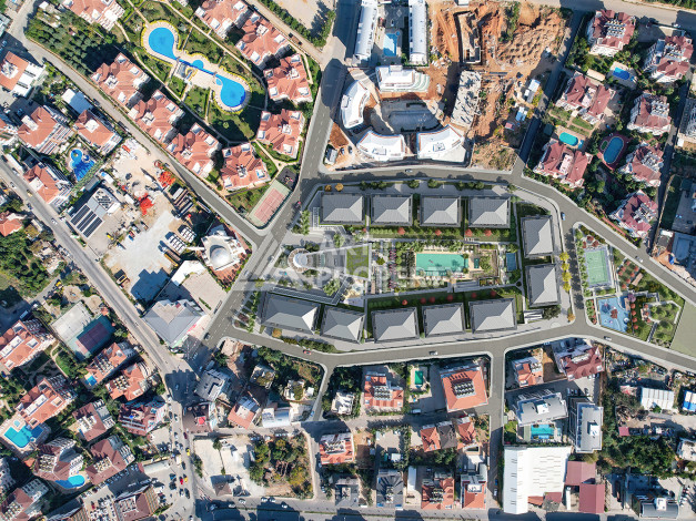 Проект премиум класса в районе Оба в 750 м от Средиземного моря! - Ракурс 47