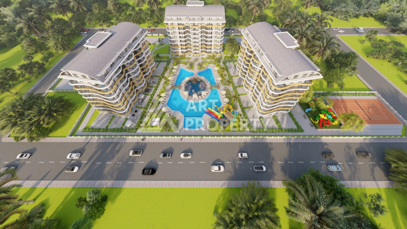 Новый проект премиум-класса на этапе строительства в Окурджаларе! - Ракурс 4