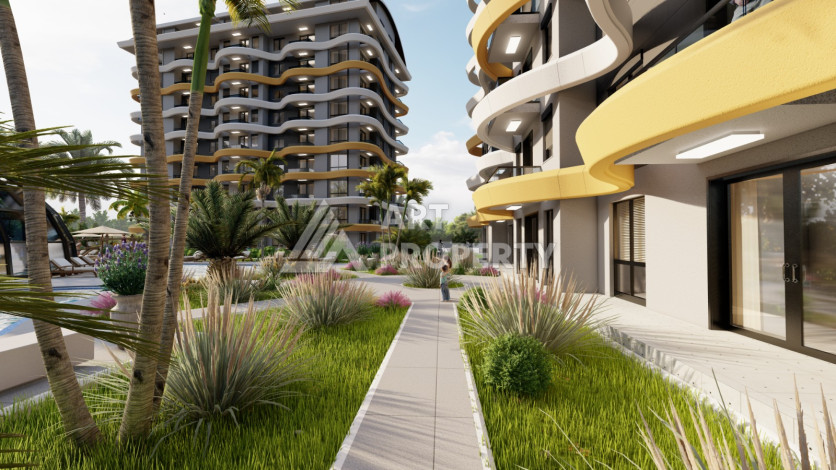 Новый проект премиум-класса на этапе строительства в Окурджаларе! - Ракурс 8