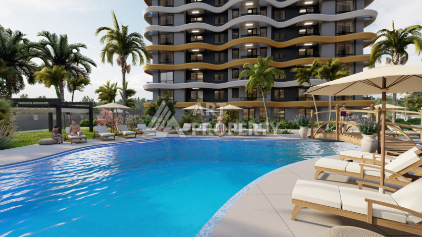 Новый проект премиум-класса на этапе строительства в Окурджаларе! - Ракурс 9