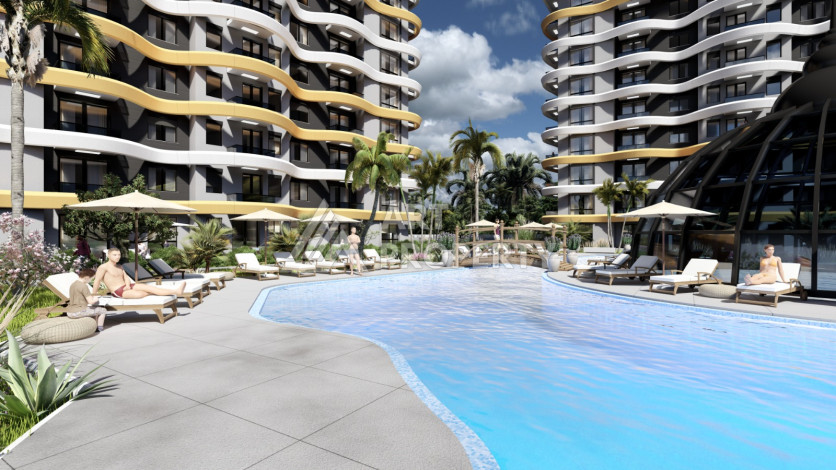 Новый проект премиум-класса на этапе строительства в Окурджаларе! - Ракурс 13