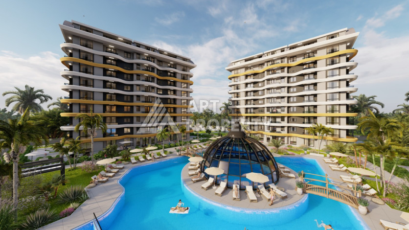 Новый проект премиум-класса на этапе строительства в Окурджаларе! - Ракурс 17