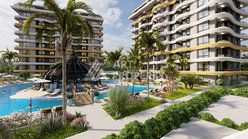 Новый проект премиум-класса на этапе строительства в Окурджаларе! - Ракурс 19