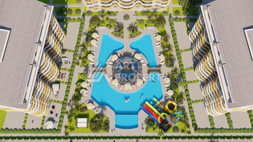 Новый проект премиум-класса на этапе строительства в Окурджаларе! - Ракурс 22