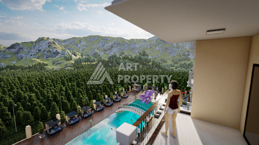 Новый инвестиционный проект на этапе карандаша от ведущего застройщика в районе Махмутлар! - Ракурс 2