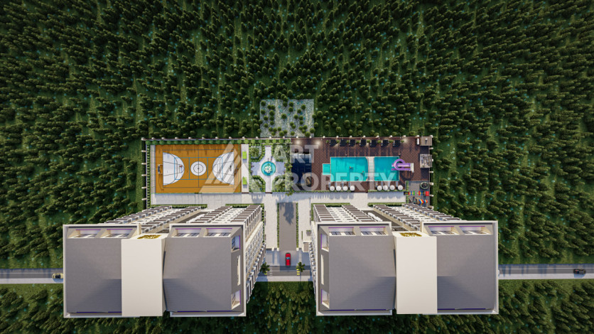 Новый инвестиционный проект на этапе карандаша от ведущего застройщика в районе Махмутлар! - Ракурс 7