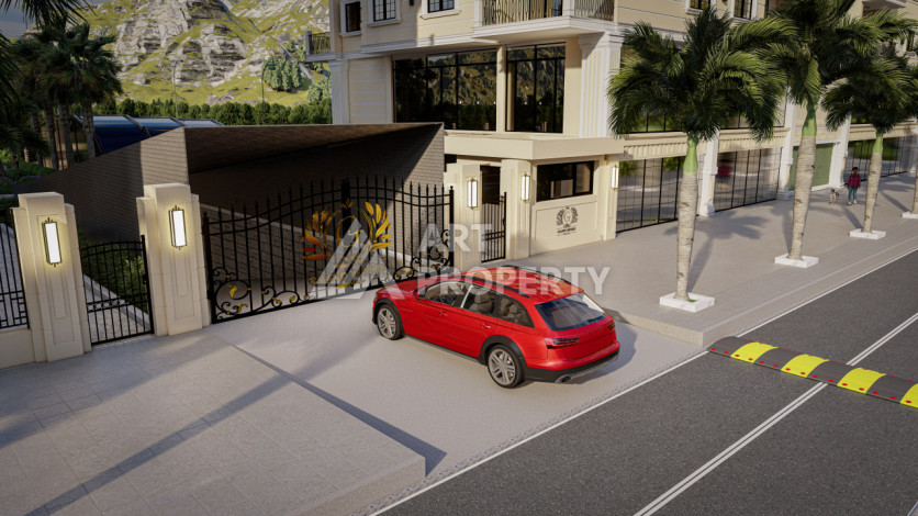 Новый инвестиционный проект на этапе карандаша от ведущего застройщика в районе Махмутлар! - Ракурс 11