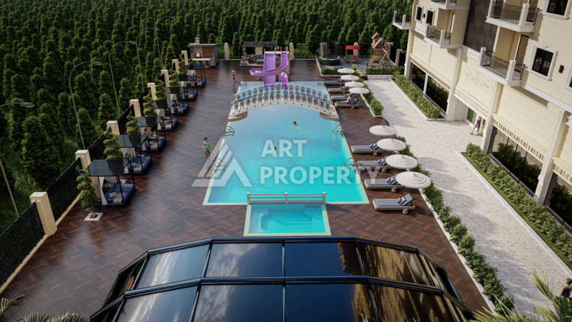 Новый инвестиционный проект на этапе карандаша от ведущего застройщика в районе Махмутлар! - Ракурс 12