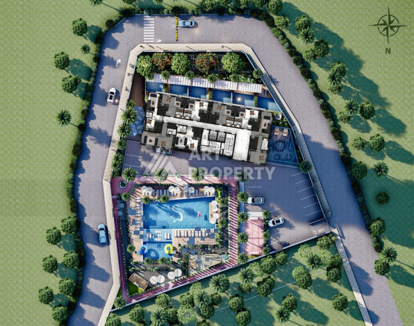 Две квартиры от инвестора в проекте с пятизвездочной инфраструктурой в зеленом районе Демирташ - Ракурс 11