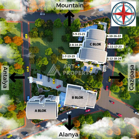 Новый премиальный комплекс в престижном районе Оба - Ракурс 11