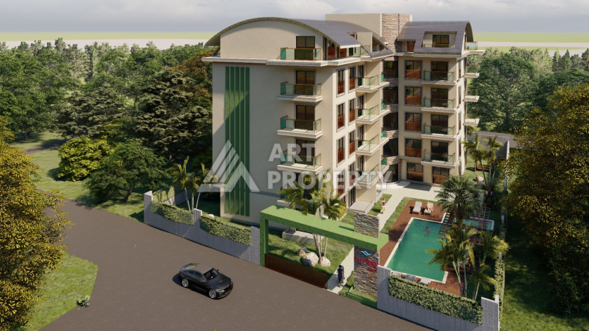 Апартаменты  1+1 с видом на море в районе Паяллар - Ракурс 2