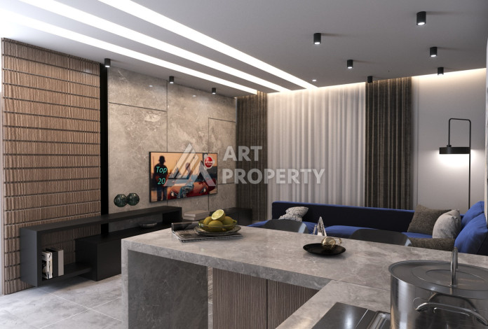 Апартаменты  1+1 с видом на море в районе Паяллар - Ракурс 9