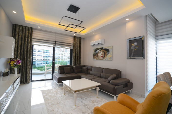 Меблированная четырехкомнатная квартира в районе Оба, 121 м2 - Ракурс 6