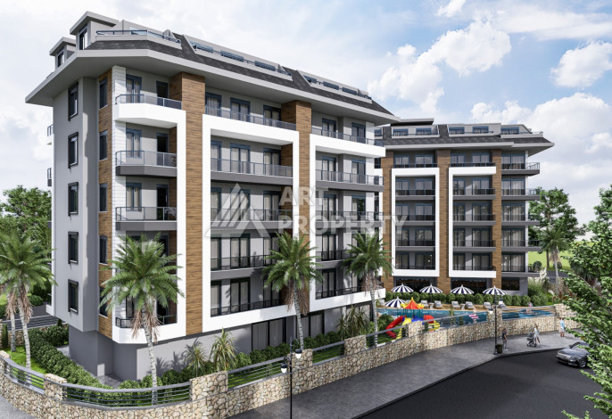 Апартаменты 1+1 в комплексе класса "люкс" района Тосмур - Ракурс 4