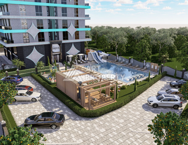 Новый инвистиционный проект на начальной стадии строительства в районе Махмутлар - Ракурс 2